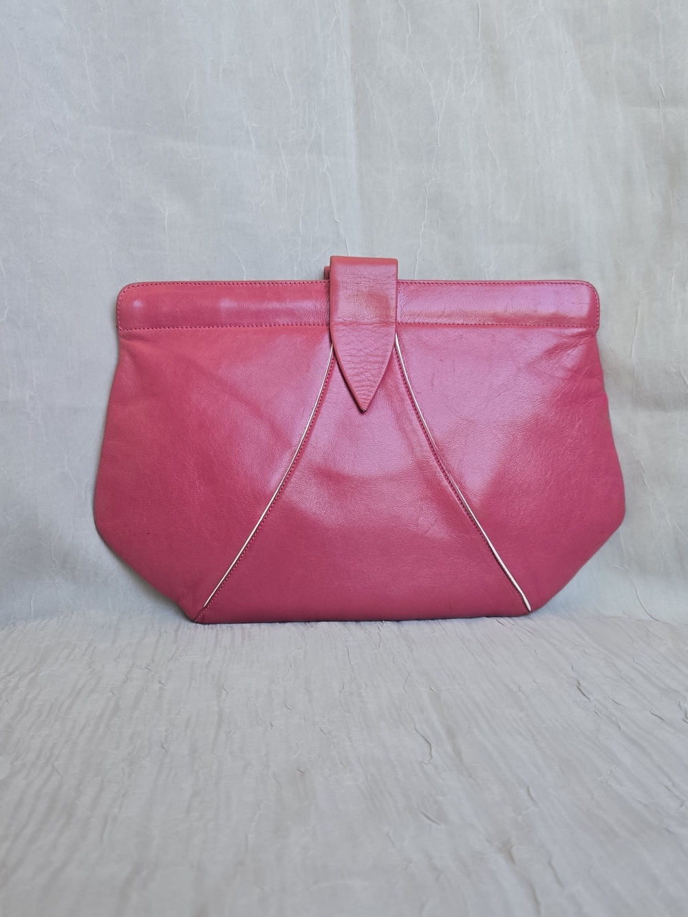 Vintage Charles Jourdan Leather Clutch Bag - Picture 2 of 7